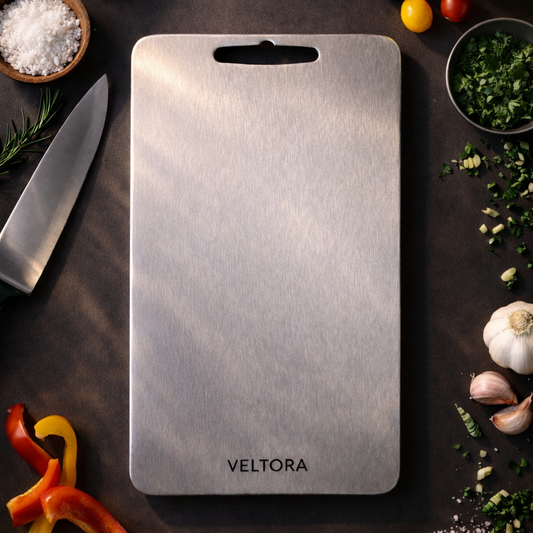 VELTORA® - Planche à découper en titane pur certifié